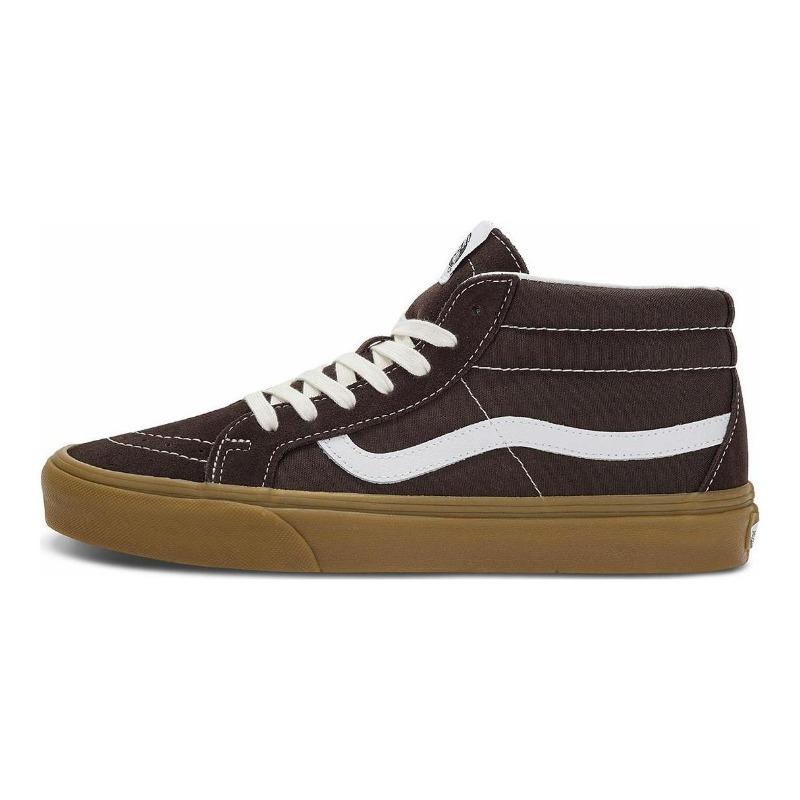 Vans Sk8 Mid Casual Unisex Skate Shoes Black Brown VN0A391FCHC 35