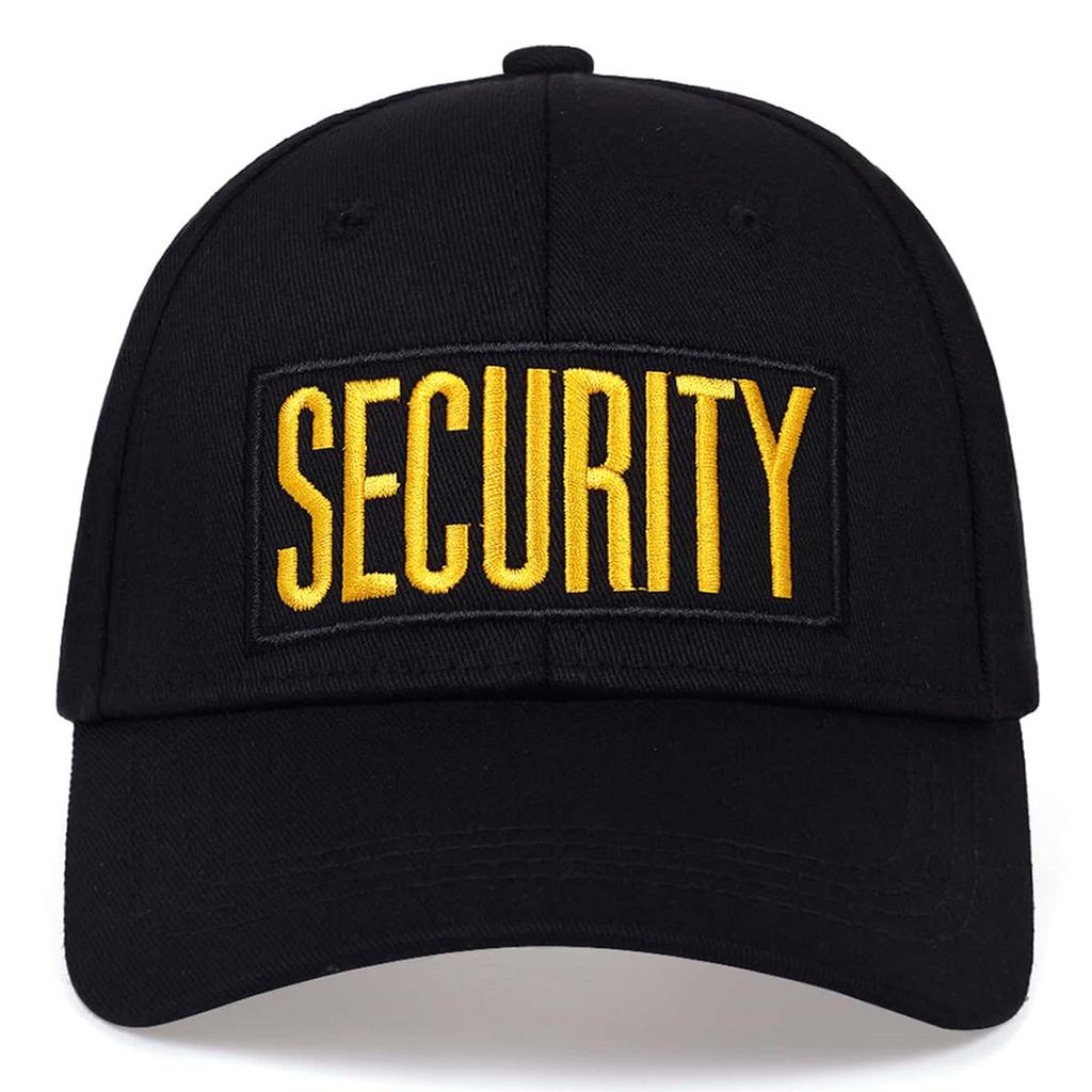 Czapka baseballowa z haftem SECURITY Patch męska Wild Casual czapki dla kobiet wiosna jesień słońce hip hop czapka trucker