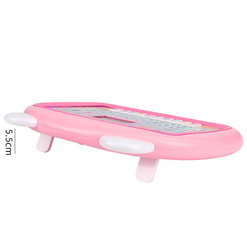 English Version Led Display Children'S Tablet Computer Learning Point Reading Machine Toys, Cartoon Puzzle Early Education Machine