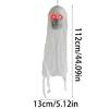 Halloween Hanging Skull with Glowing Eyes Decorations Horrific Hanging Skull Sculpture Festival Parties Decorations
