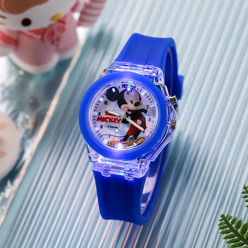 Summer Cartoon Children'S Watch, Luminous Luminous Primary And Secondary School Student Watch, Silicone Quartz Watch