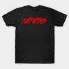 Men Black Print T-shirt Nemesis No-Cut Transfer Paper Print Cotton Tshirt