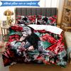 Tokyo anime Artwork 3pcs K-pop music group Bedding set,Ideal for Bedroom, Dormitory,Including Duvet Cover And 2pcs Pillowcases,Fan gifts