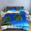 Palm trees and ocean. Bedding sets Duvet cover sets Duvet covers Pillowcases(1* Duvet Cover 2* Pillowcases without duvet insert)