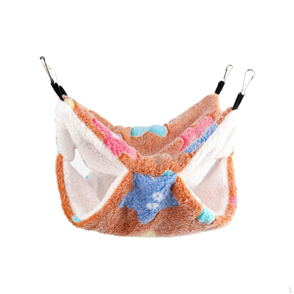 Hamster Hammock Bed Bedding Double Layer Nest for Small Pet Squirrel Ferret