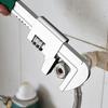 High Torque Adjustable Spanner Right Angle Wrench With Large 9.8cm Jaw Capacity, Nonslip Handle For Accurate Tightening