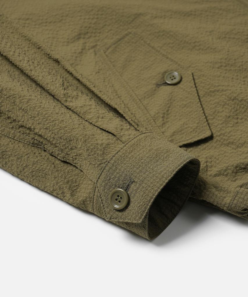 Frizmworks Seersucker Buddy Harrington Jacket _ Beige