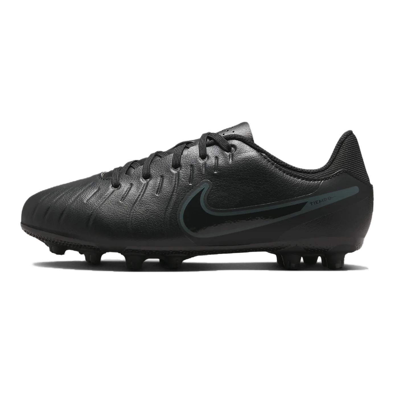 

New Nike Tiempo Legend 10 Slip Resistant Abrasion Resistant Low top Kids Soccer Shoes Black Kids DV4349-002 35.5