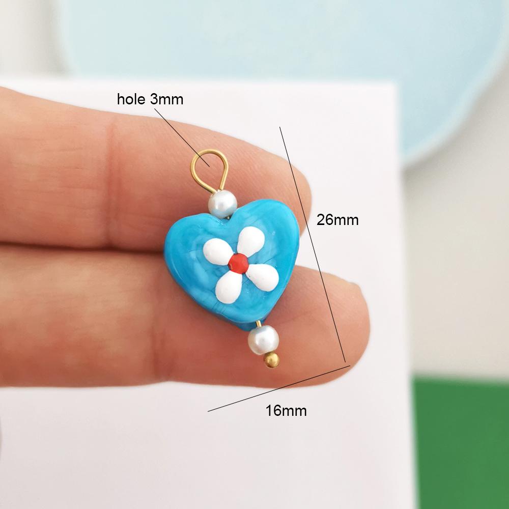 1 Piece Stainless Steel Pendant Charm Heart Rose Shell Star Sun Butterfly Bow Flower Red Gold Custom Necklace