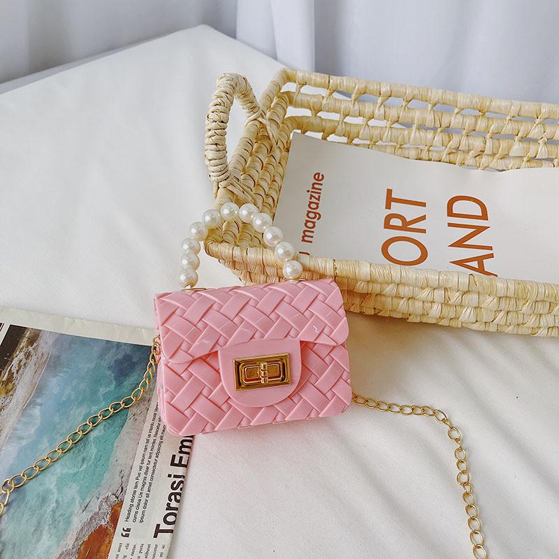 Fashionable Childrens Mini Pearl Handbag Waterproof And Lightweight For Daily Use