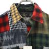 unused RRL Check Pattern Long sleeve patchwork Flannel shirt Women Used