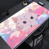 Cute Cat Pattern Gaming Mouse Pad NonSlip Rubber Base Precision Stitched Edges Large Rectangular Desk Mat for Office