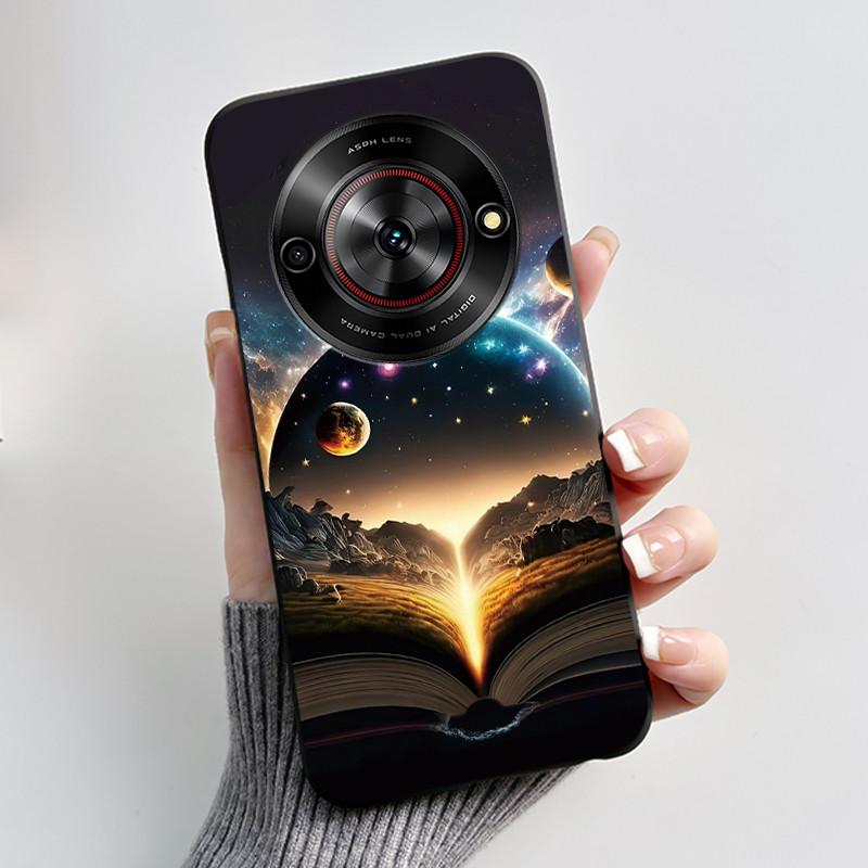 Phone Casing For ZTE Blade A75 5G Z2357N Nubia Focus 5G Case Luxury Dragon Cute Cool Boys Girls Black Soft TPU Back Shell Cover