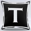 Simple Black And White Letter Printed Pillowcase Decorative Pillow Cushion Cover Suitable For Home Sofa Car Office Cushion