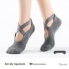 Rutschfeste Damen-Socken für Yoga & Pilates mit Kreuzriemen für Herbst/Winter