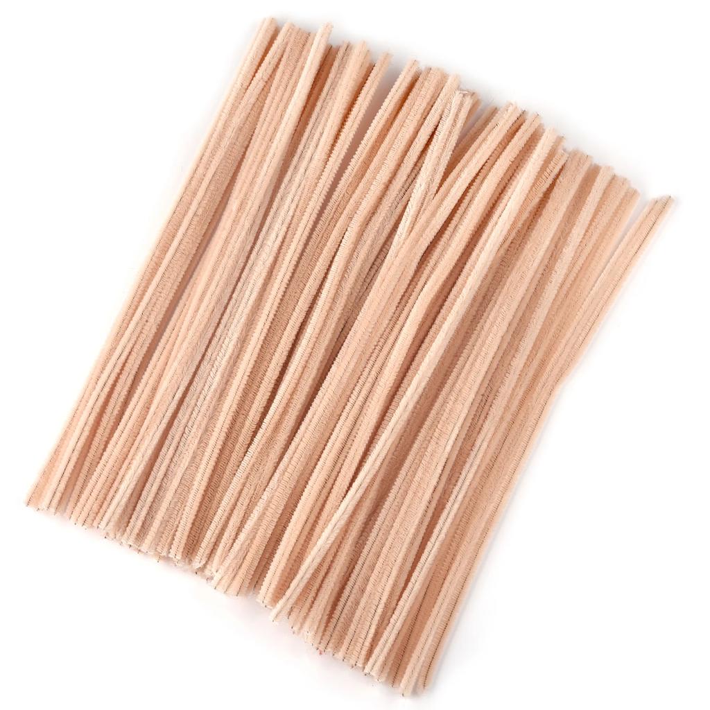 100pcs Chenille Stems Toys DIY Strips Twist Bar Anvil Wire Craft Pipe Creative Hobby Children Plush Stick Chenille Sticks Craft
