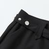 Men's Spring 2026 Casual Trousers - Korean Style, Non-Iron, Loose Tapered Suit Pants with Half Elastic Waist