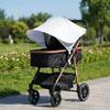 Extended UV Resistant Canopy Light Blocking Sun Protections Cover  Kids Buggy Accessories