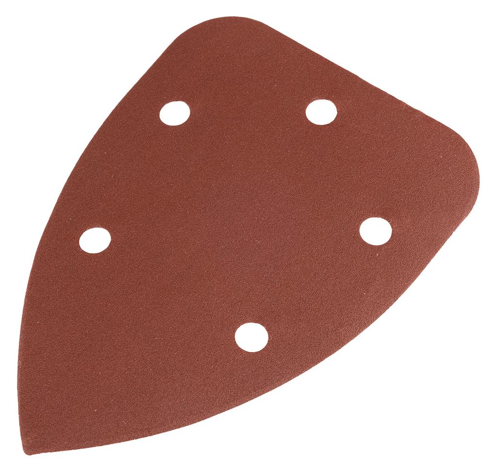Papiery ścierne żelazko, na rzep 98 x 140 mm, P240, 5 szt., z 5 otworami