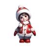 2D Acrylic Christmas Hanging Pendant Cartoon Flat Snowman Santa Car Rearview Mirror Charm for Xmas Tree Backpack Decoration Car Interior Accessories