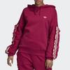Adidas Originals Sweatshirts Women's Burgundy Hooded Moderate FU3872