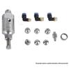 Stainless Steel Anti-Drip Triple-Fluid Air Atomizing Nozzle with Siphon and Circular Fan Spray