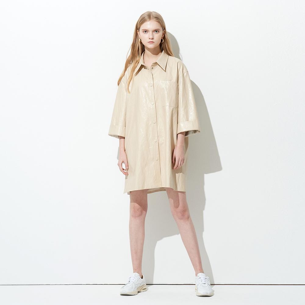 Pin Black Crack Eco Vegetable One-Piece Ivory