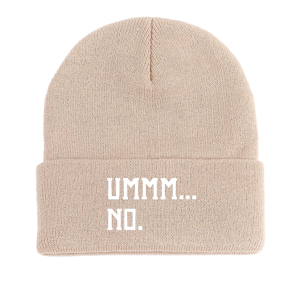 

МММ... NO Print Knit Hat Beanie, White Text Skullies Beanie Мягкий простой головной убор цвета конфет Вязаная шапка Beanie as the picture бежевый