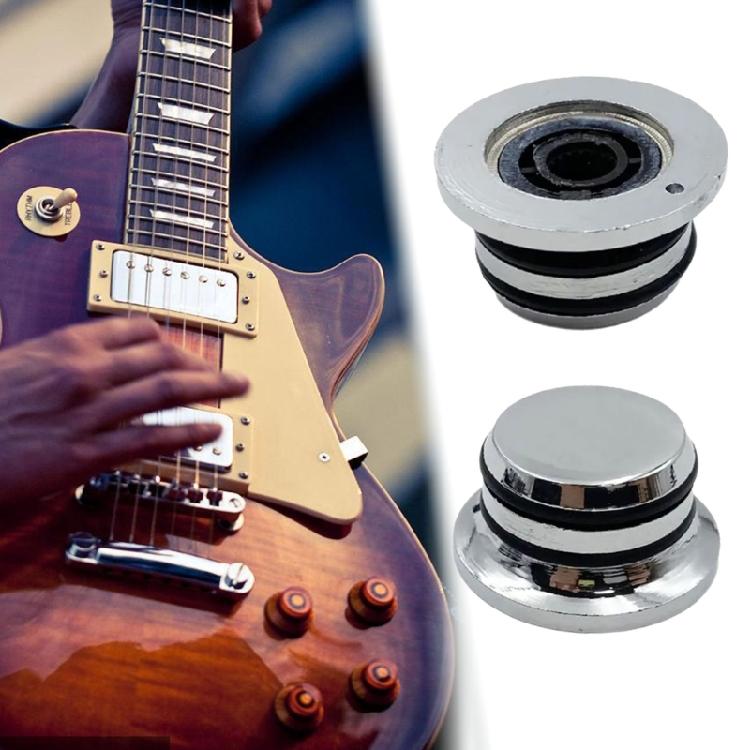 Guitar Knobs Bass Control Knobs Zinc Alloy Texture for Easy Replacement and Volumes Adjustment In Electric Instruments