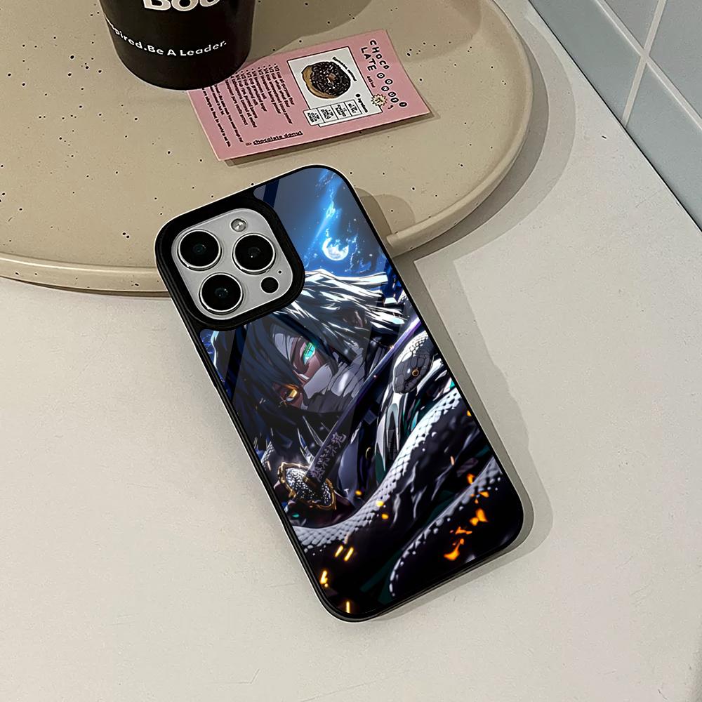 Anime Demon Slayer Phone Case for Iphone 17 16 15 14 Air 13 12 11 Pro Max Mini Plus Fundas Shell PC+TPU Cover