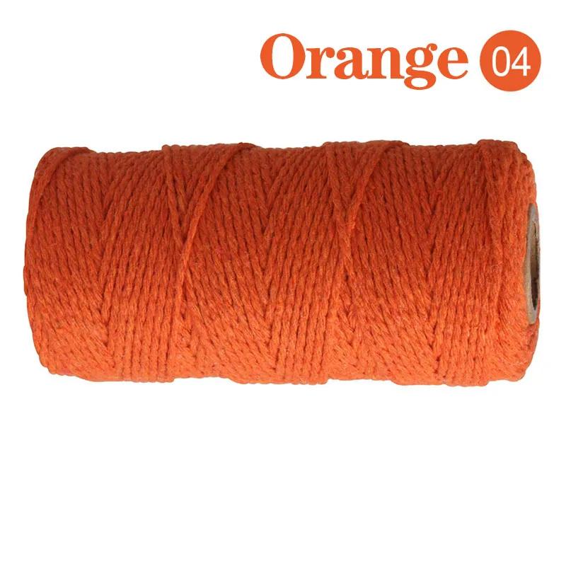 2mm 100M Macrame Cord Corda di cotone Spago Filo Stringa Artigianato Cucito fai da te Fatti a mano Arazzi Boemia Festa di nozze Decorazioni per la casa