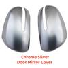 For Kia Picanto Forte 2014 2015 2016 2017 ABS Rearview Car Accessories Plated Chrome Door Mirror Cover Trim Paste Style