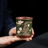 Yixing Handmade Zisha Teacup Purple Clay Magnolia Master Cup For Home Tea Ceremony