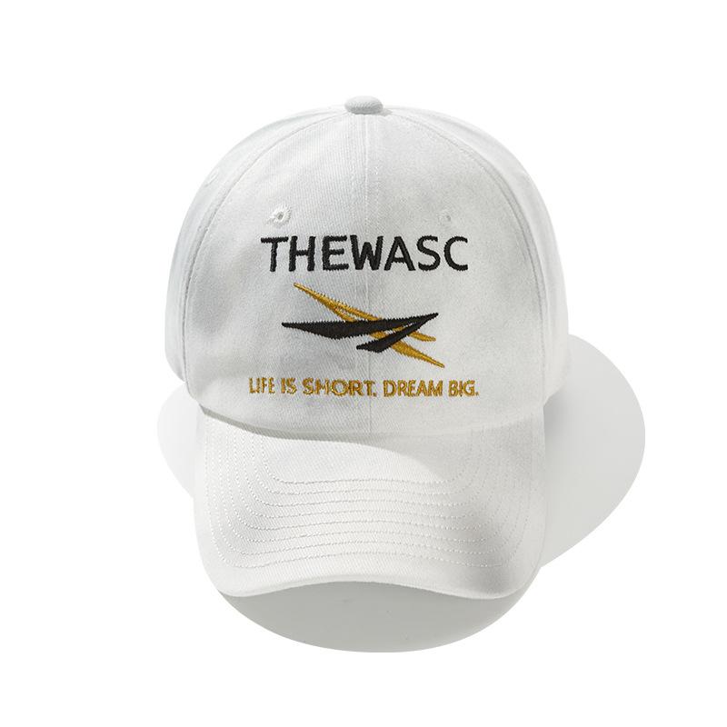 Retro washed old hat men's versatile street trendy brand embroidery big head circumference showing face small cap