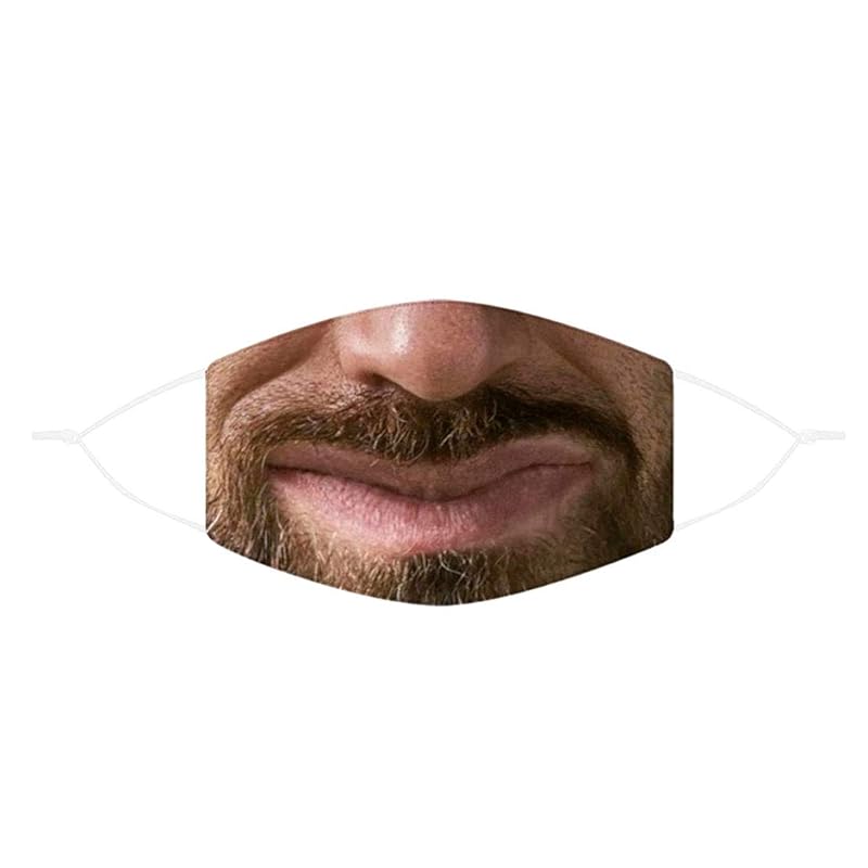 

[Green piercing] funny mask funny face mask Washable cloth moustache fake mustache disguise halloween disguise headgear mask cosplay costume costume