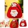 Weicher Plüsch Weihnachten Kinder Geschenk Puppe Tasche Kordelzug Griff 3D Apfel Süßigkeiten Handtasche