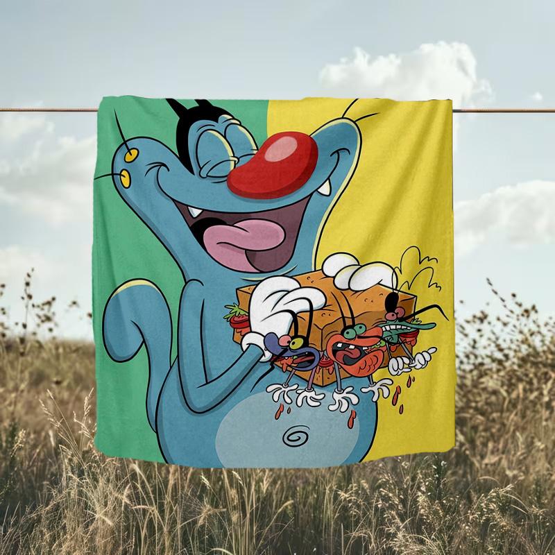 1PC Cockroaches Blanket Flannel Throw for Sofa, Indoor, Camping, Living Room, Office, Chair, And Bed Soft Birthday Christmas Gift