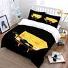 Yellow Cartoon Character Playing Guitar. Bedding Sets Duvet Cover Sets Duvet Covers Pillowcases(1 * Duvet Cover 2 * Pillowcases, Without Duvet Insert)