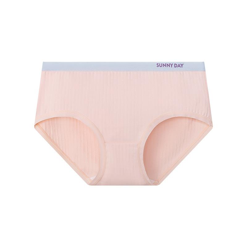 Damenunterwäsche, einfache Slips, atmungsaktiv, schweißfest, einfarbig, gestreift, Mädchenhöschen