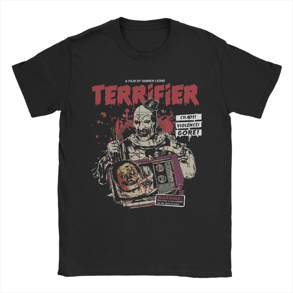 Harajuku T-Shirt Terrifier Art The Clown Lover T-Shirts  Hipster Tshirt for Men's Summer Y2K Basic Casual Short Sleeve Tops
