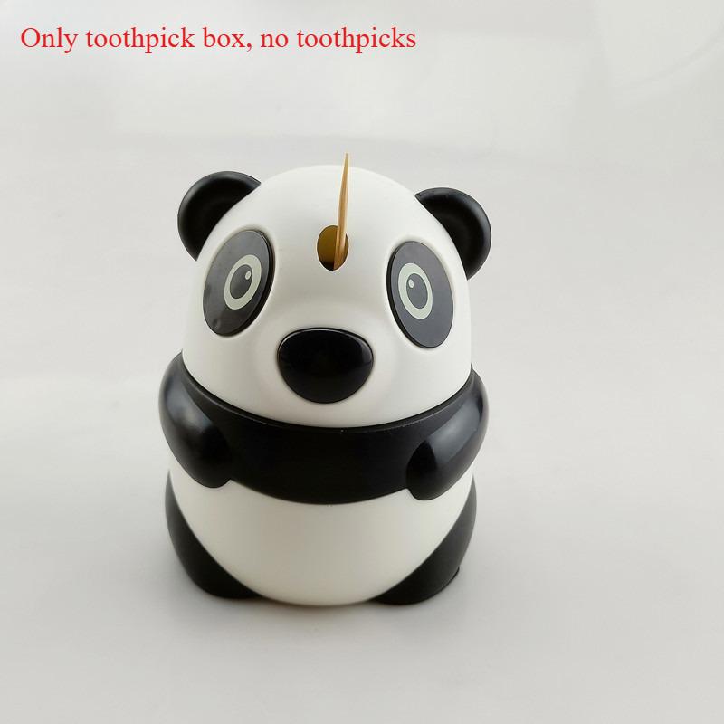 1 Stück Kreative Automatische Zahnstocher-Kassette Cartoon Panda Zahnstocherbox Modische Persönlichkeit Niedlich
