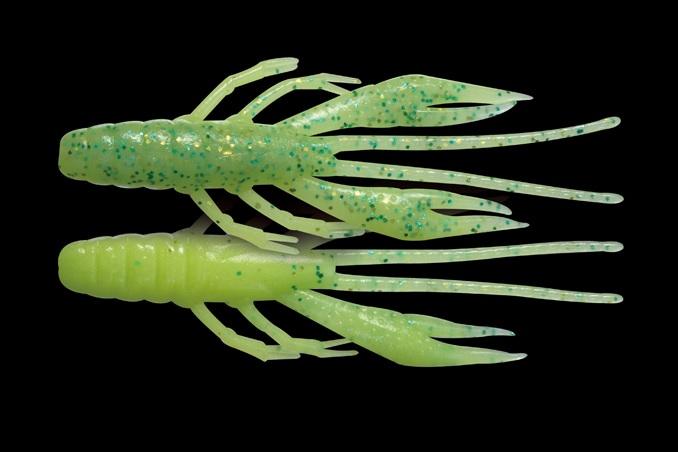 Sale Jackall Soft Lure Waver Shrimp Saltwater 2.8 Inches Lime Glow C (6442)