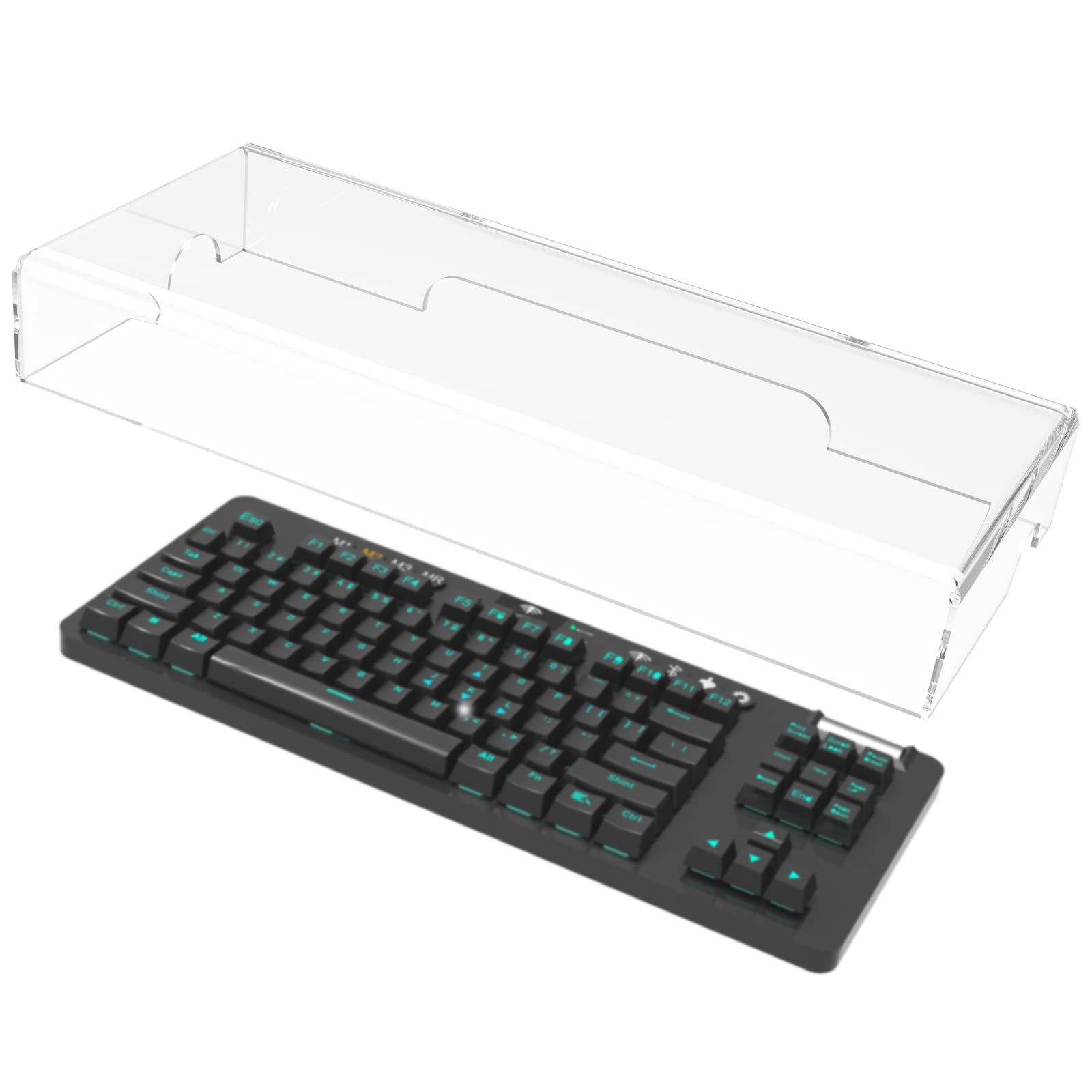 

Geekria Keyboard Cover Case Compatible with Logitech G PRO/G913 TKL Tenkeyless Wireless Mechanical Gaming Keyboard, Clear Acrylic Protective Cover