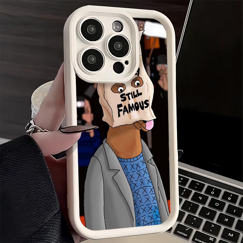 

Phone Case for iPhone 17 Air 16E 15 16 Pro Max B-BoJack H-Horseman Funny Cover 14 Plus 13 12 Mini Soft Shell Silicone Fundas iPhone 17 Air