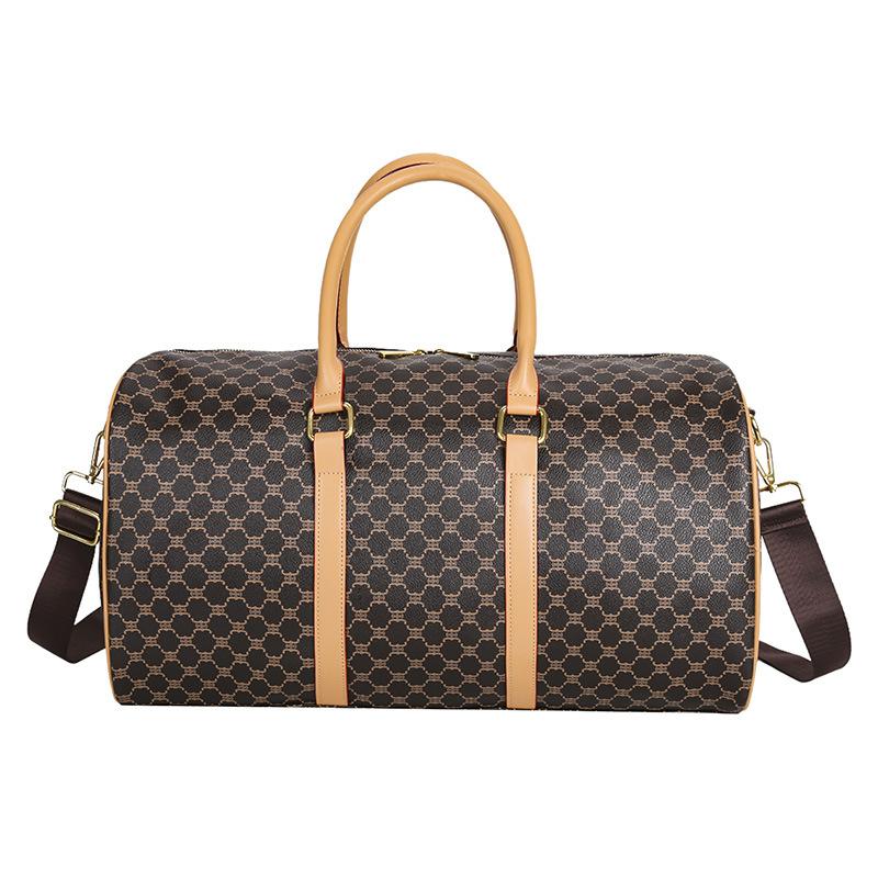 Men's and Women's Short-distance Travel Bags with Large Capacity, Fashionable, Simple and Elegant, PU Waterproof and Casual Luggage Bags