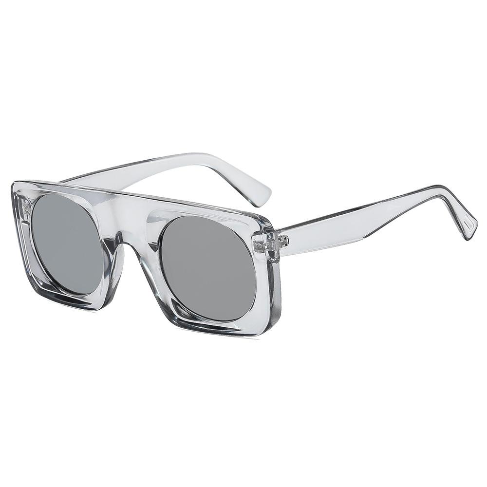 New Oversized Square Frame Sunglasses with PC Lenses Unisex Fashion UV400 Protection for Outdoor Driving Daily Stylish Wear