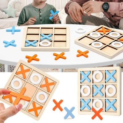 Wooden Toy Mini Chess Play Game Interaction Puzzle Training Brain Learing Early Educational Toys For Children Kids