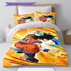 Biancheria da letto con motivo Son Goku, Set piumone Copripiumone Federa Regalo di compleanno per la casa (1 * copripiumino + 2 * federa, senza nucleo)