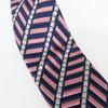 Used Dunhill tie silk pink Navy business