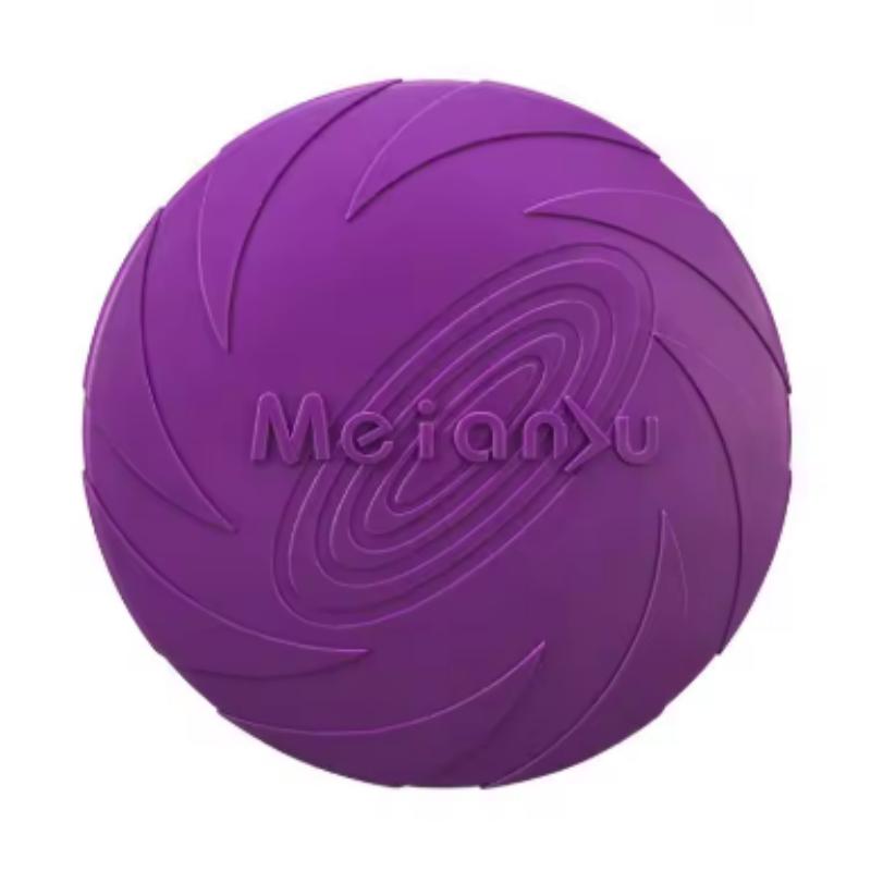 

Игрушка летающий диск для домашних собак, силиконовый материал, экологически чистый, устойчивый к жеванию, для интерактивных тренировок щенков, товары для домашних животных E2 22ml фиолетовый